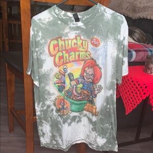 Womens Chucky Charms Graphic T-Shirt Size Large